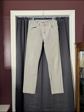 BALDWIN Made In USA Gray/Green The Henley Slim Straight Mens Denim Jeans